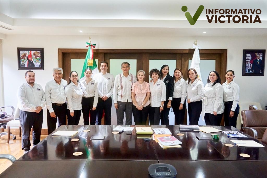 Se reúnen Dr. Américo y Dra. María con directivos del DIF Tamaulipas