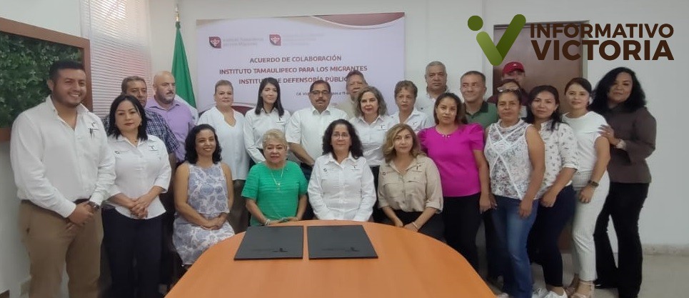 Firman convenio de colaboración el Instituto Tamaulipeco del Migrante y el Instituto de Defensoría Pública