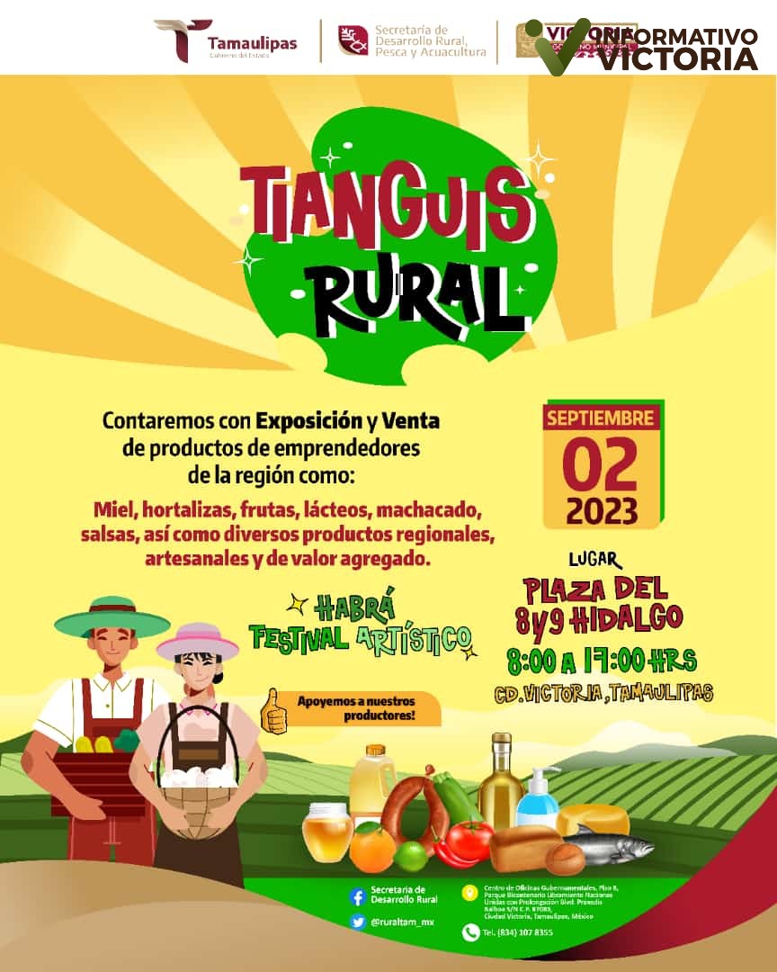 Más de cien productos se ofertarán en  “Tianguis Rural”