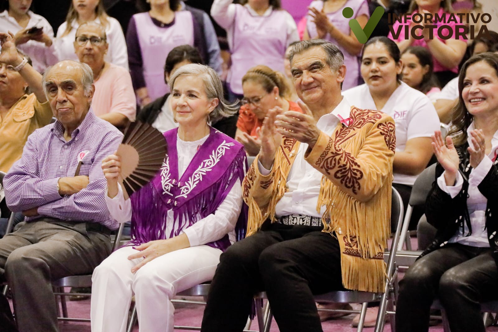 Américo y María inauguran el stand del DIF Estatal en la Feria Tamaulipas 2023