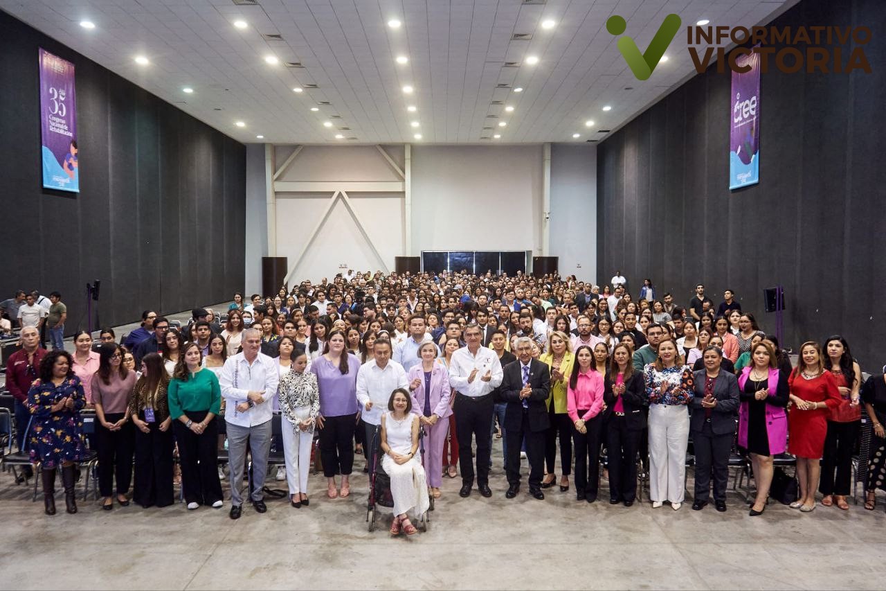 Inauguran gobernador y presidenta del DIF Tamaulipas el 35 Congreso Nacional de Rehabilitación y festejan el XXXV aniversario del CREE