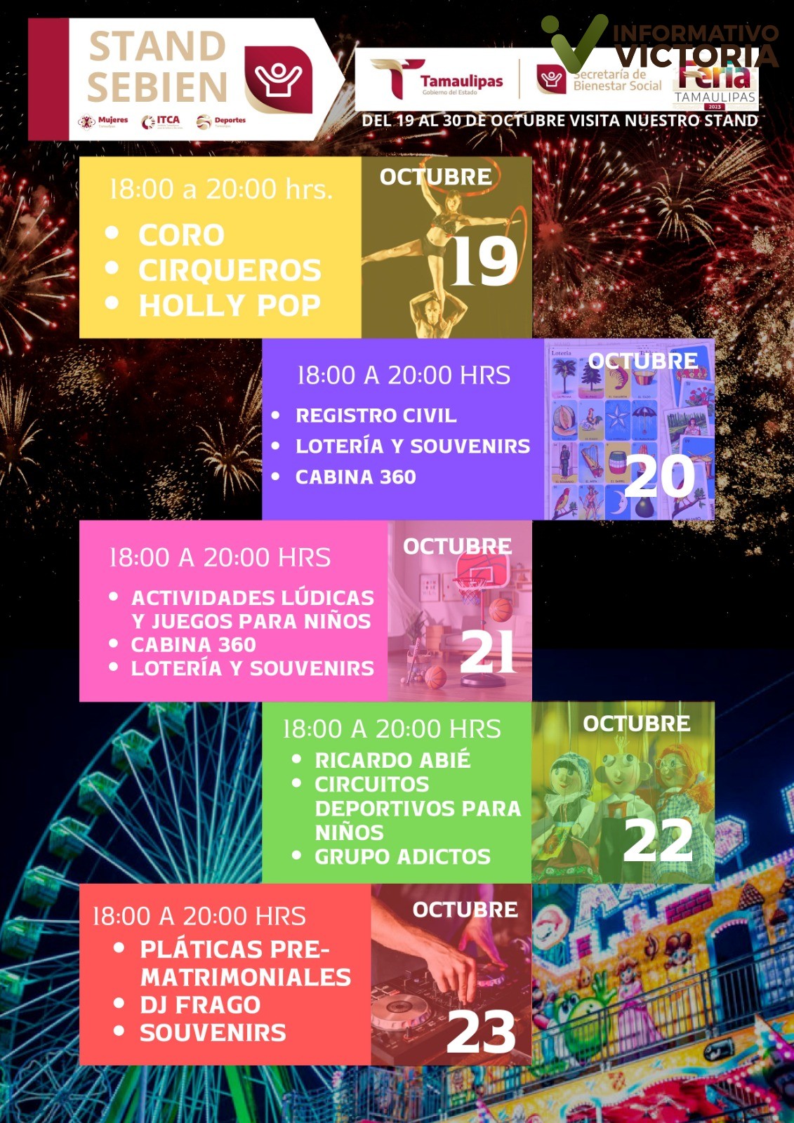 Presenta Bienestar Social actividades para la Feria Tamaulipas 2023