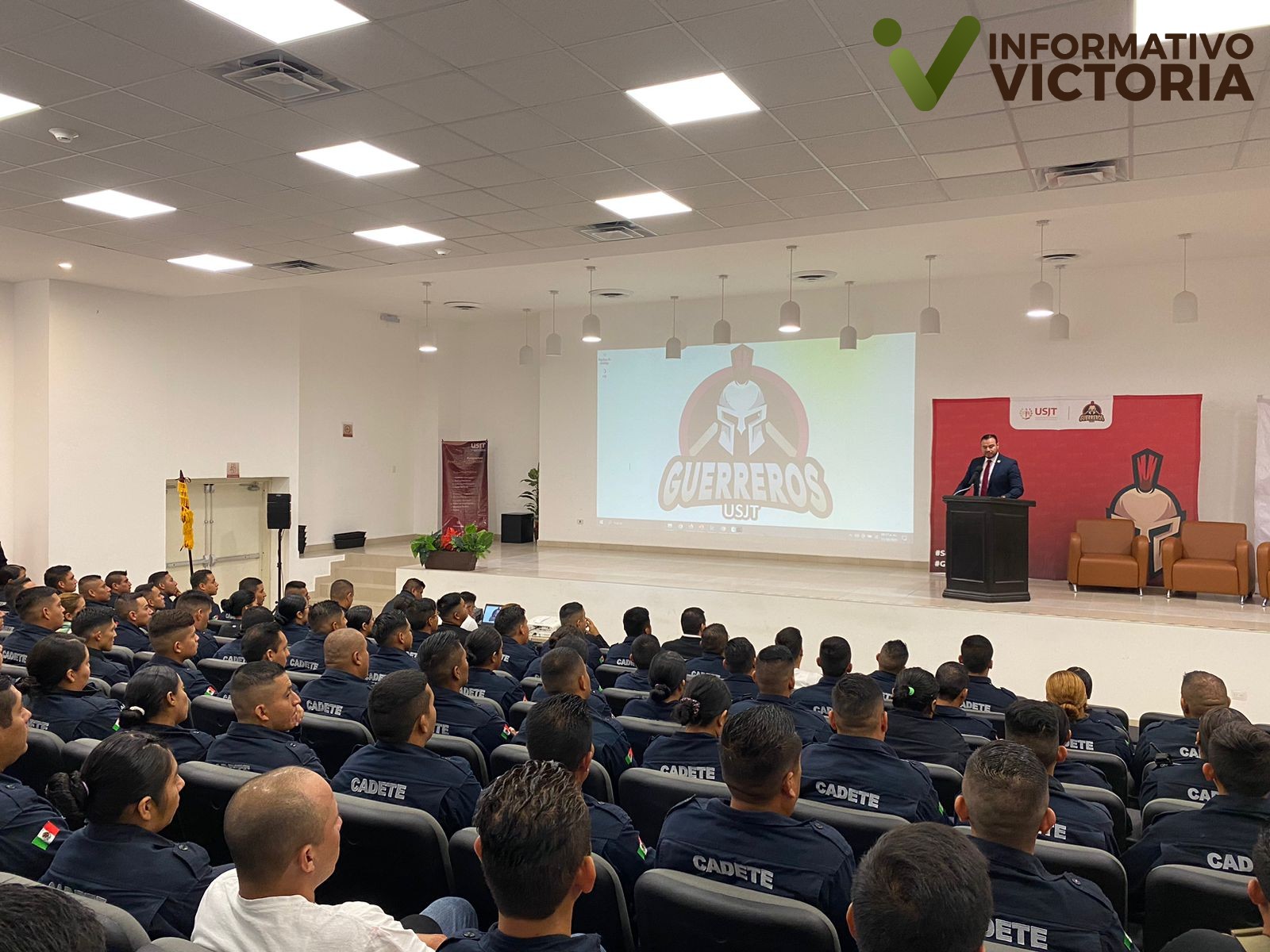 Comparte rector de la USJT experiencia sobre creación de Alerta Ámber a 126 cadetes de la Guardia Estatal
