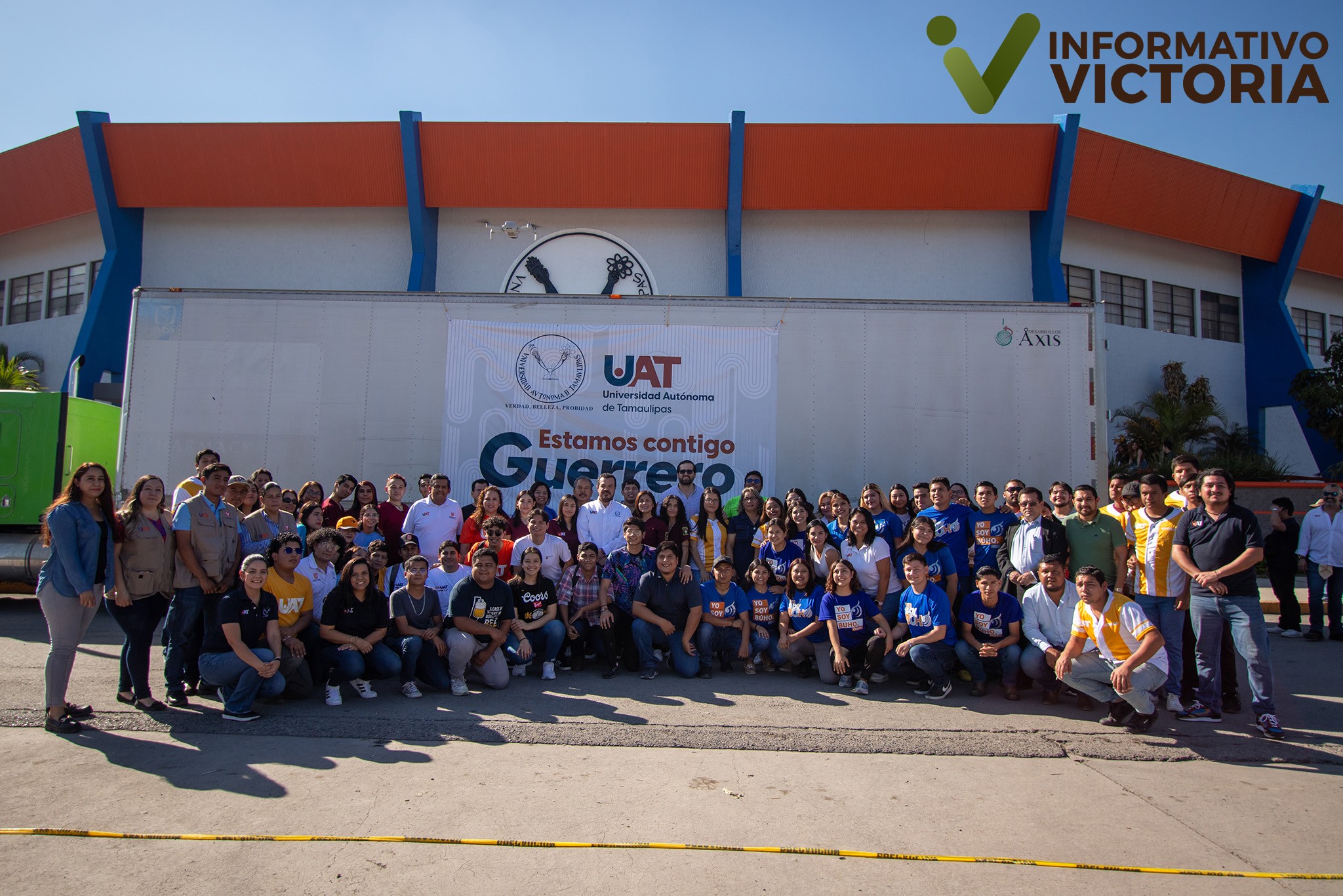 Rector de la UAT da banderazo de salida al apoyo para damnificados en Guerrero