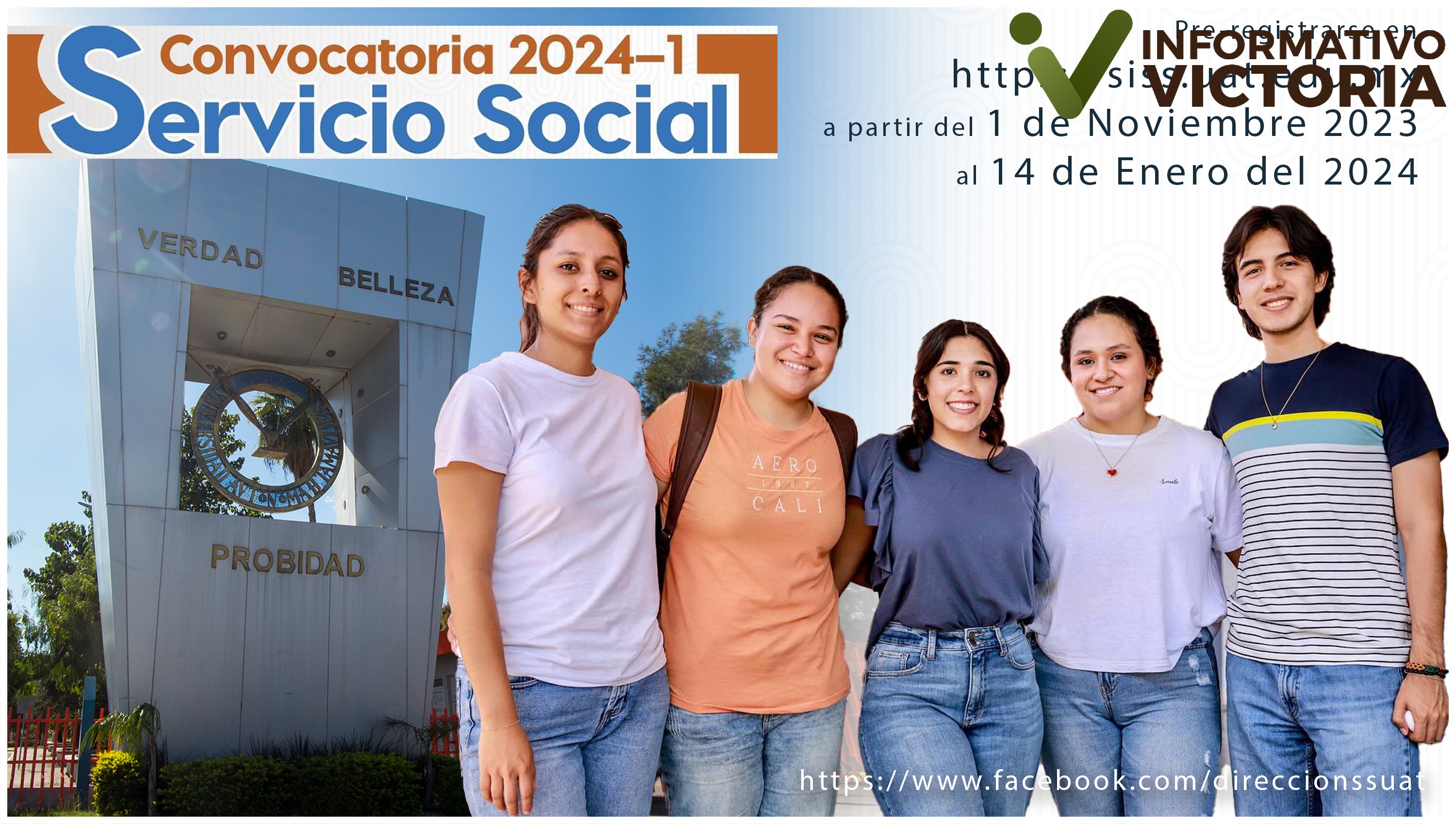 Emite UAT convocatorias para servicio social y registro de unidades receptoras