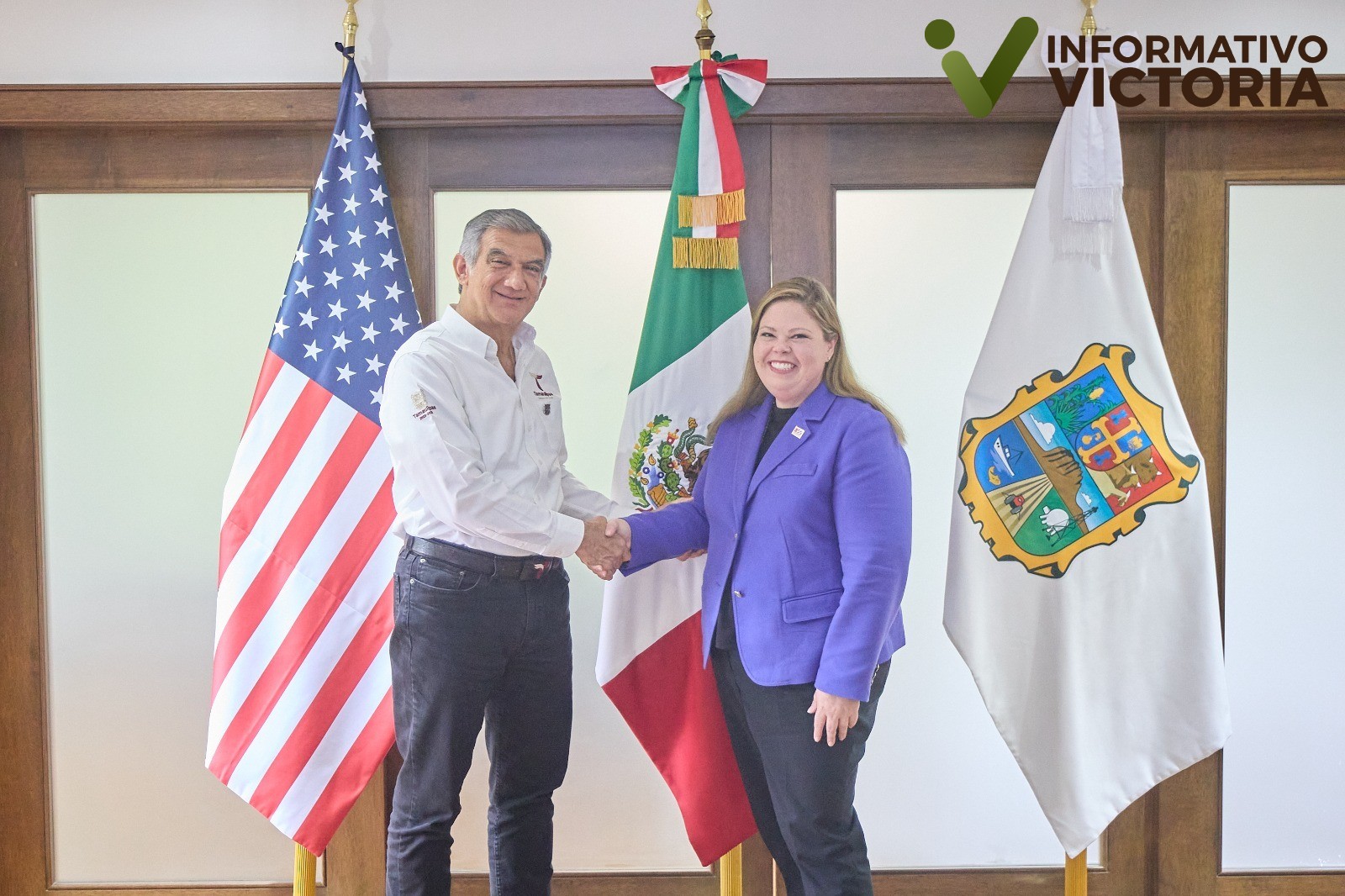 Presenta Américo a la cónsul de Estados Unidos en Matamoros grandes proyectos en marcha