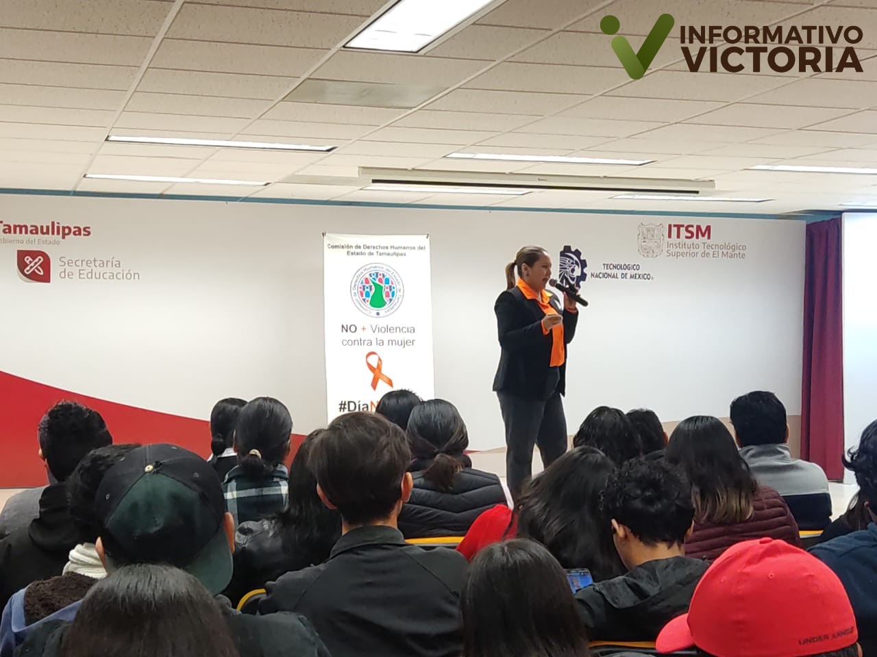 Fomentan en estudiantes del Instituto Tecnológico Superior de El Mante la cultura de no violencia contra la mujer