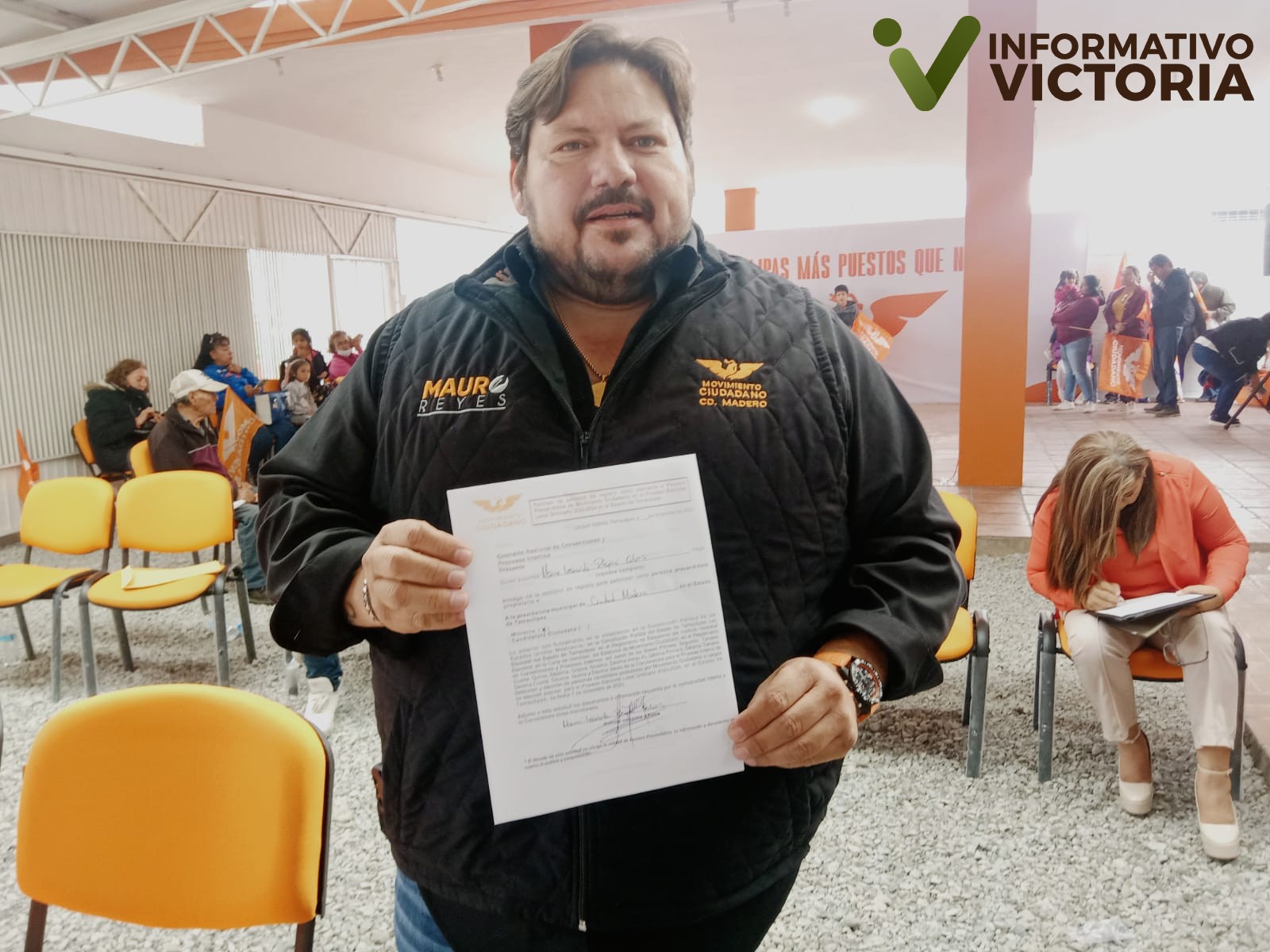 Se registra Mauro Reyes cómo precandidato a la alcaldía de Madero por MC