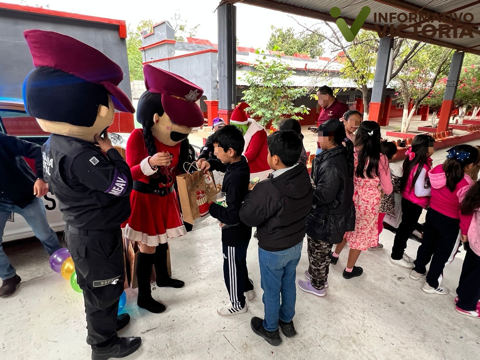 Guardia Estatal realiza convivencia navideña con niños y niñas de primaria
