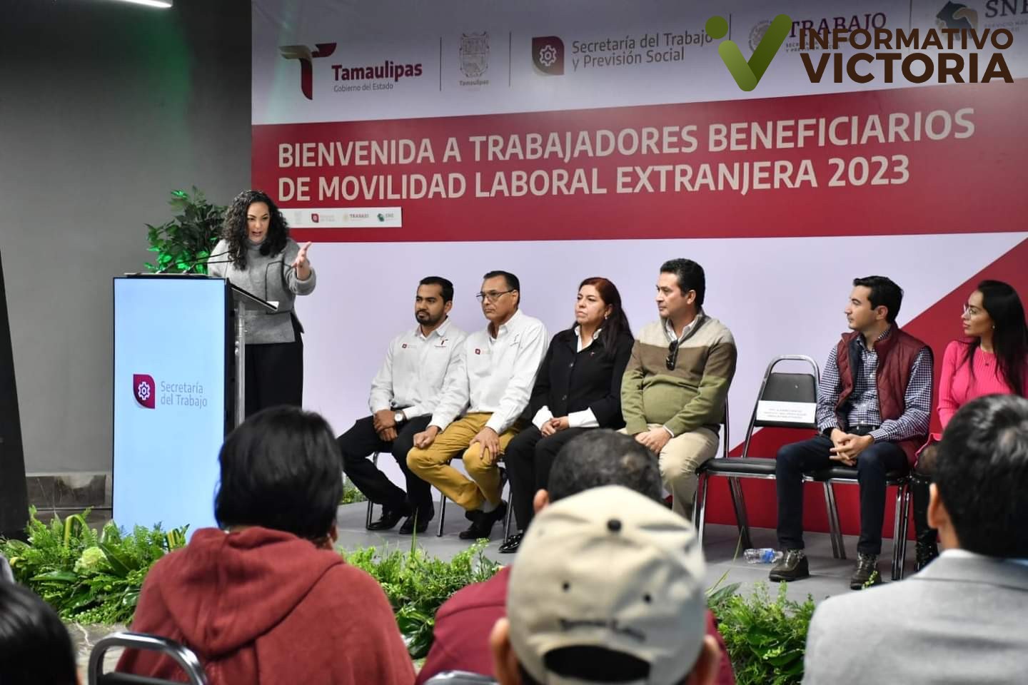 Secretaria del Trabajo da la bienvenida a trabajadores tamaulipecos tras estancia laboral en Canadá y EUA