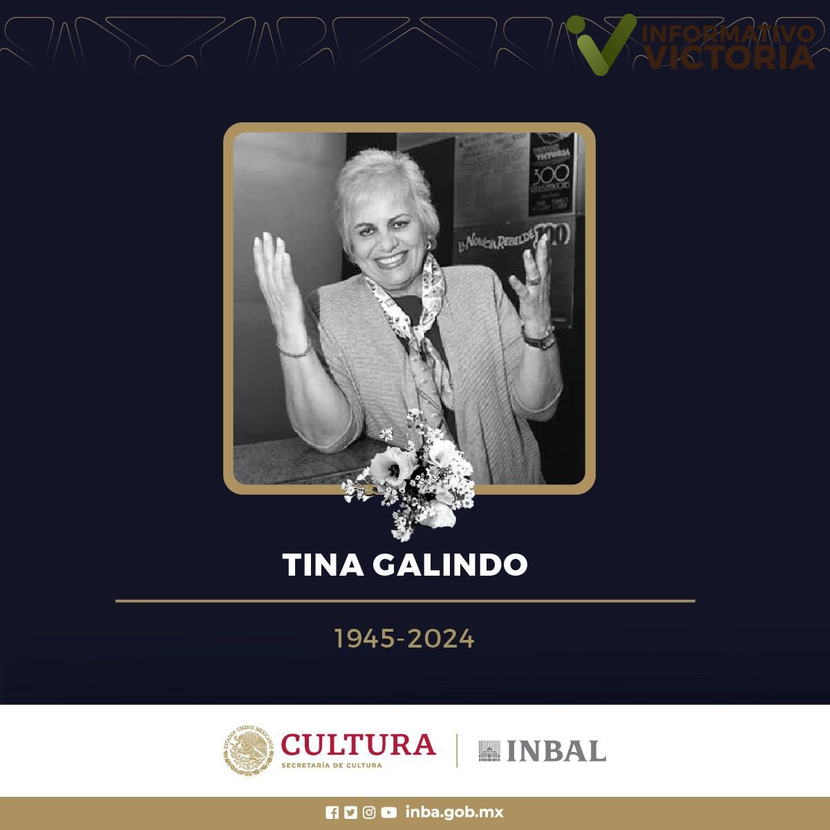 Muere Tina Galindo, reconocida productora de teatro en México