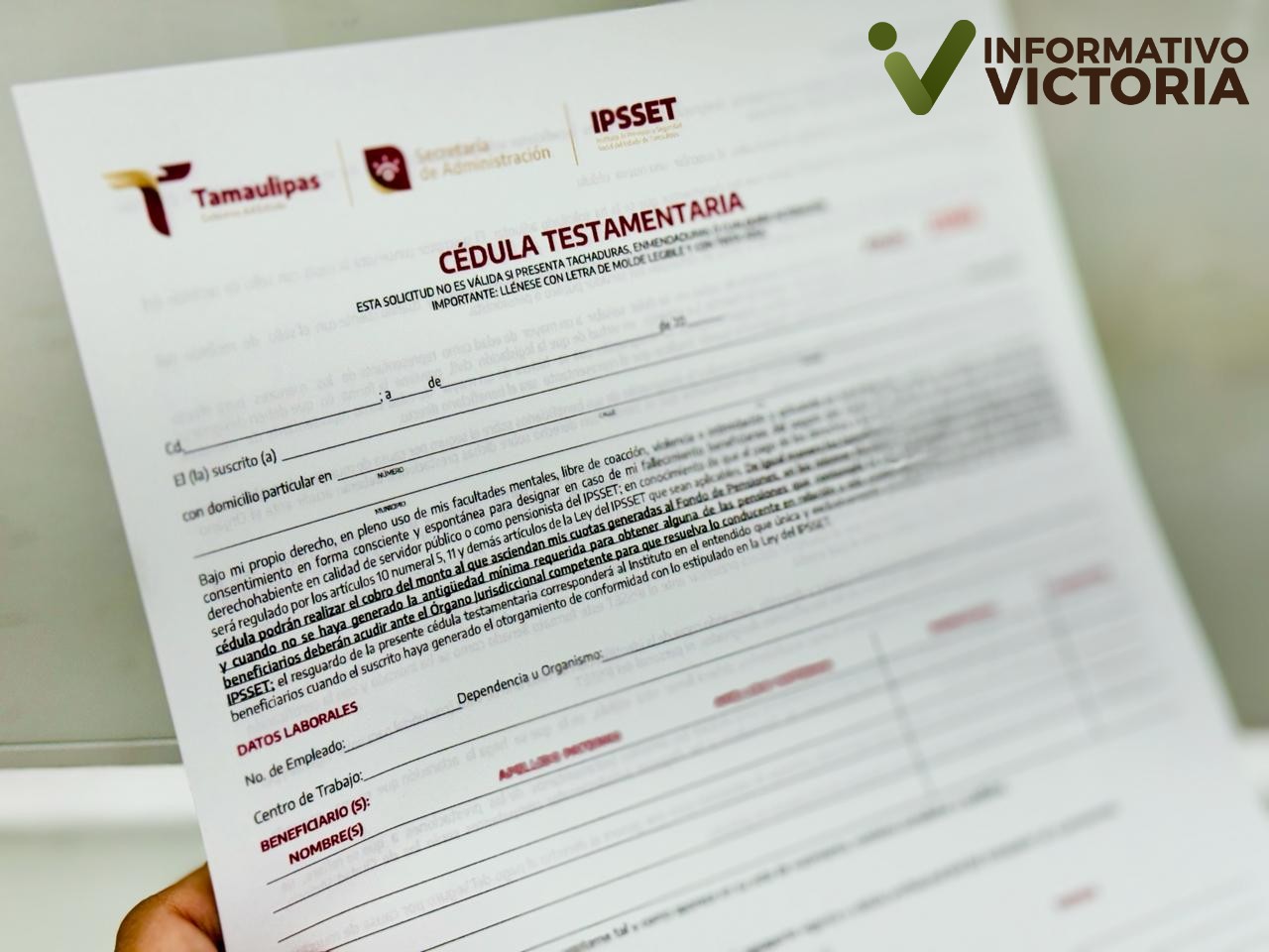 Invita IPSSET a sus afiliados a tramitar su Cédula Testamentaria