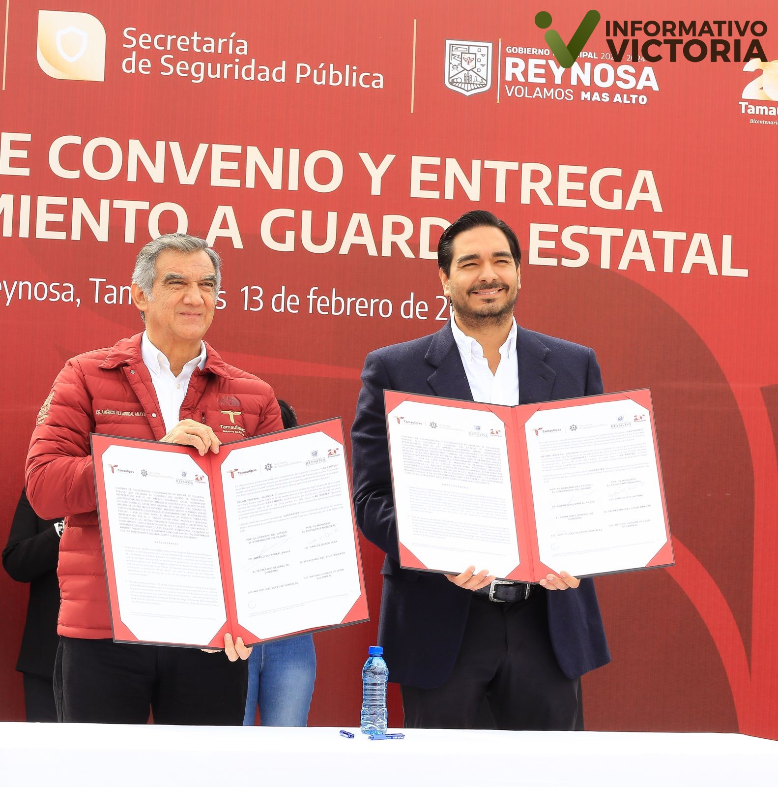 Refuerza gobernador seguridad en la frontera tamaulipeca; entrega patrullas y despliega más policías
