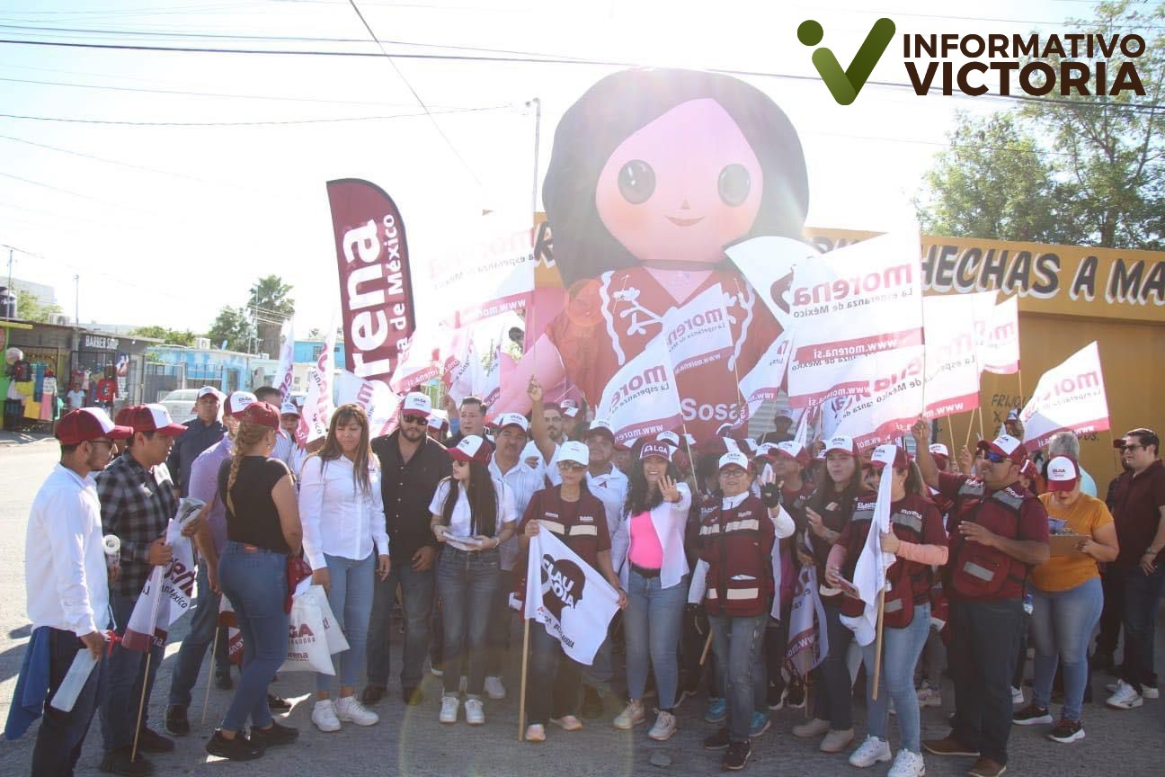 Matamoros arropa a Olga Sosa para llevarla al Senado con Morena