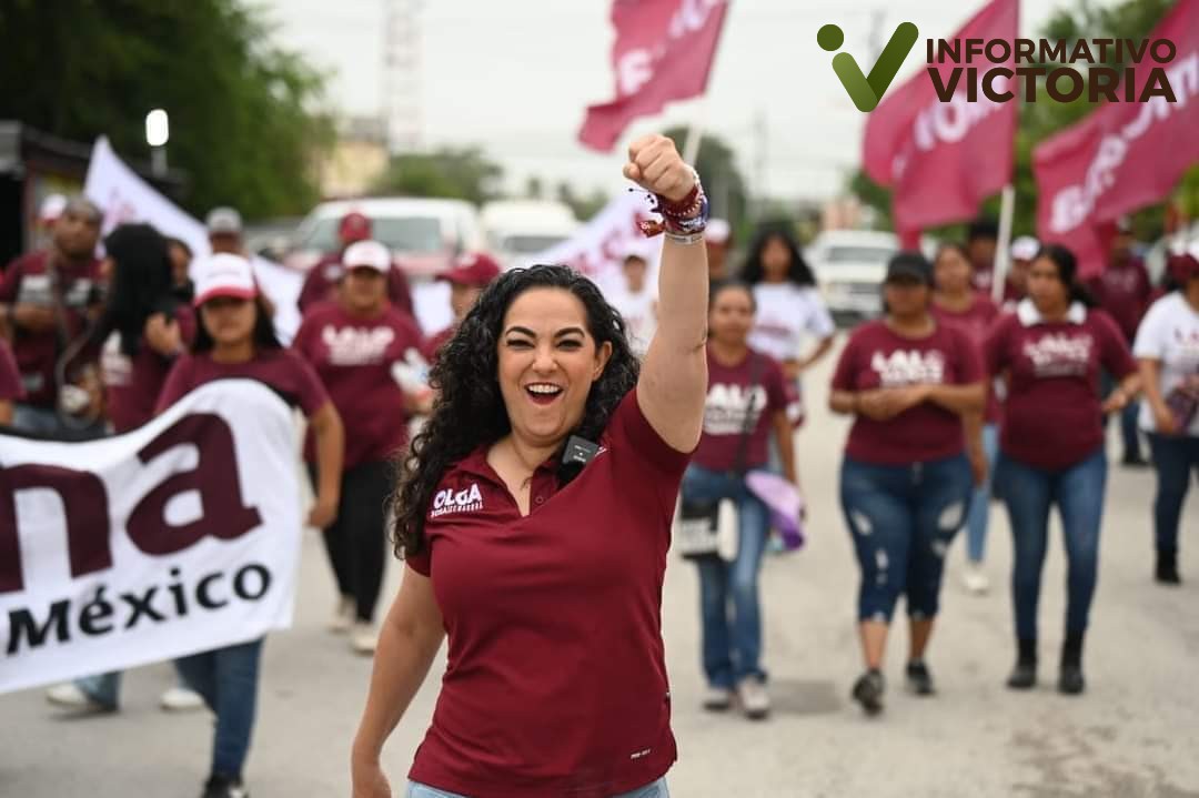 Una gran caminata de convencimiento se llevó a cabo en Río Bravo rumbo al triunfo de Morena, este próximo 2 de junio: Olga Sosa. 