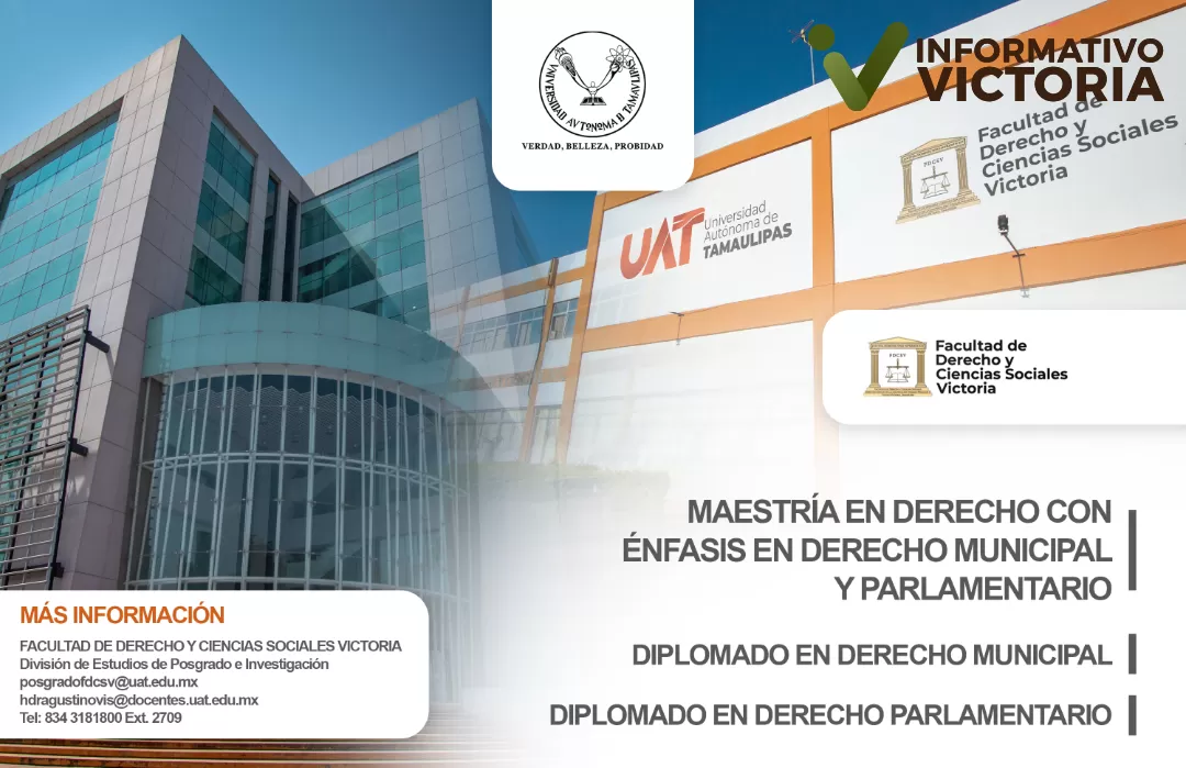 Impartirá la UAT maestría y diplomados en derecho municipal y parlamentario