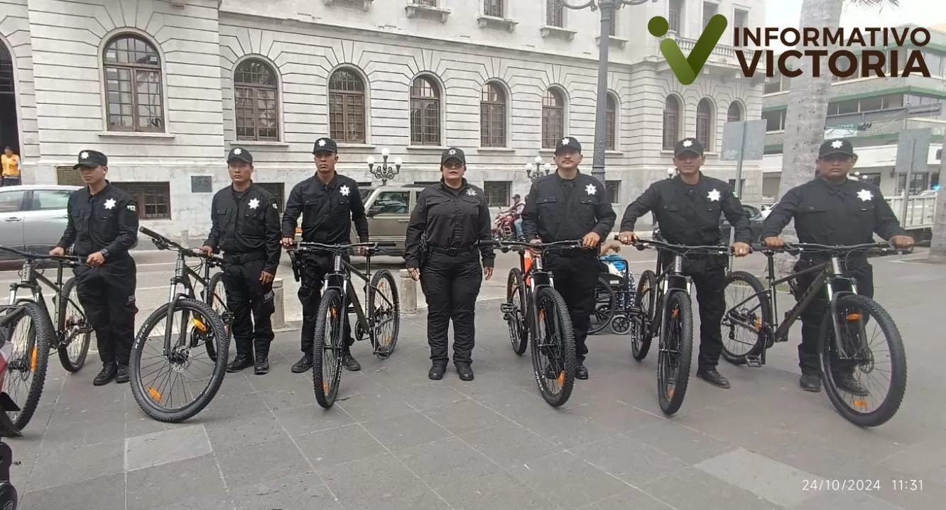 Recibe Guardia Estatal motocicletas y bicicletas para reforzar seguridad en Tampico