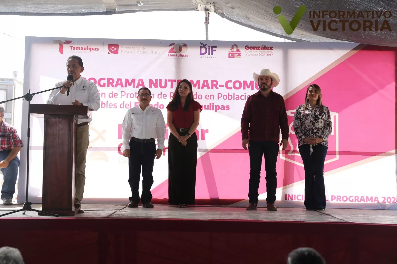 Reciben familias de González apoyo del programa Nutrimar-Común