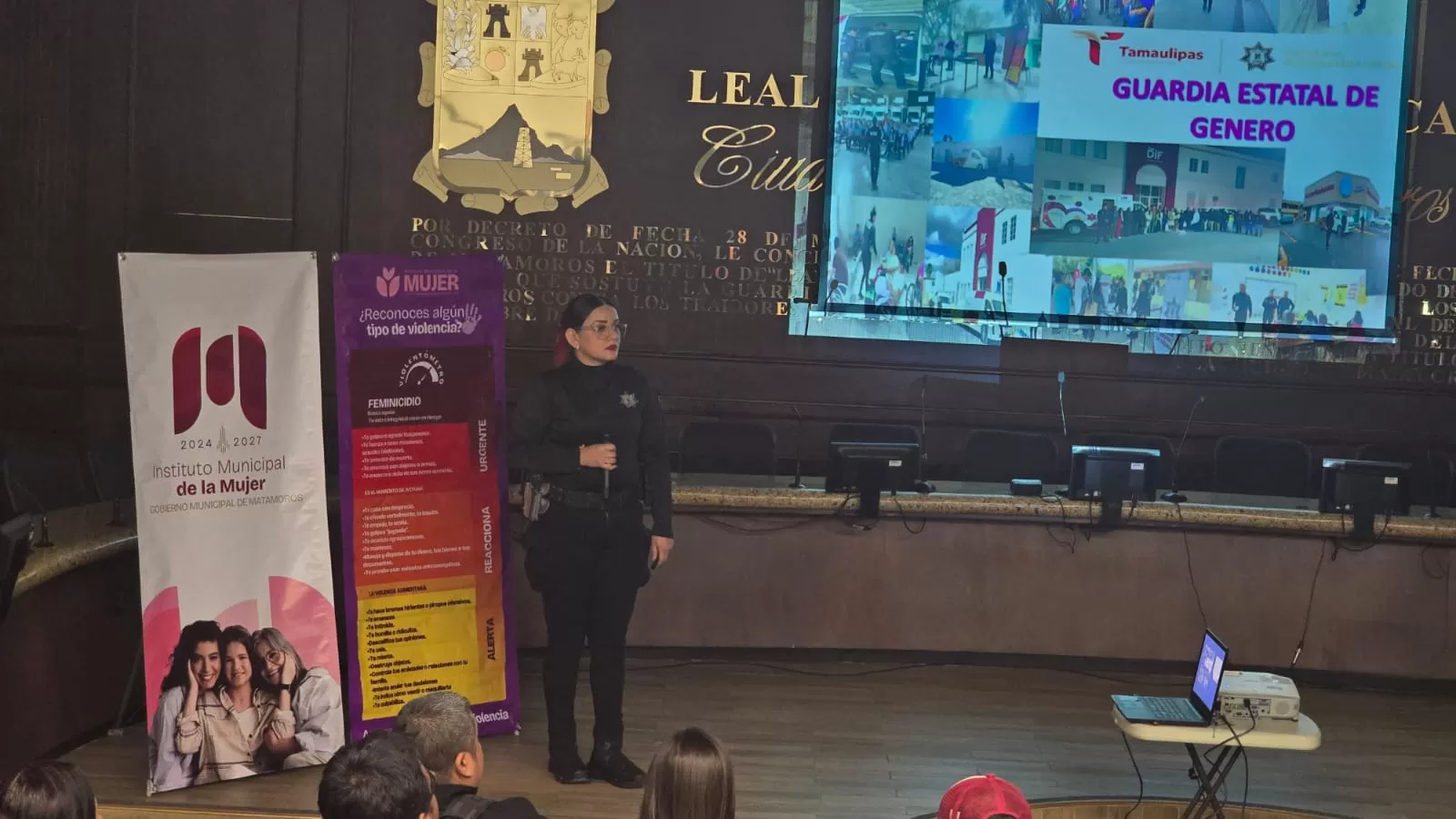 Participa Guardia Estatal de Género en capacitación de protocolo de prevención de violencia en Matamoros