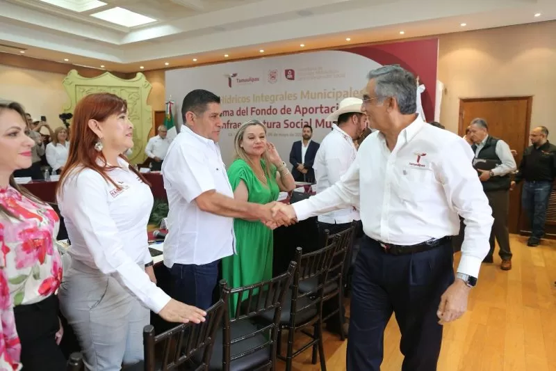 Impulsa Américo Villarreal proyectos municipales de infraestructura hídrica