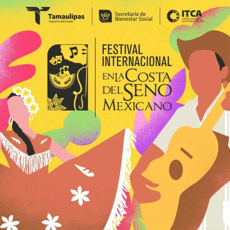 Abren convocatoria para artistas y grupos tamaulipecos que deseen postularse al Festival Internacional en la Costa del Seno Mexicano 2025
