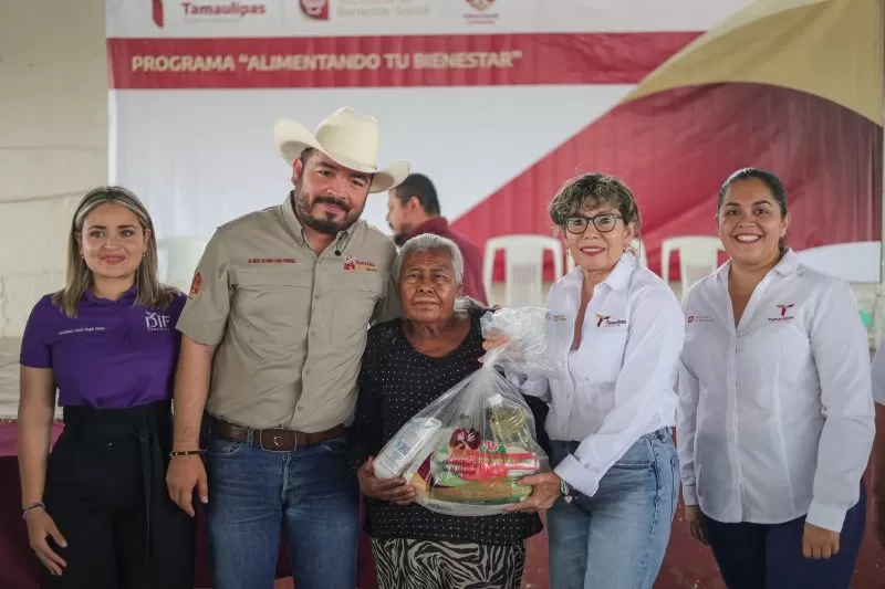 Lleva SEBIEN apoyo a ejido Graciano Sánchez del municipio de González