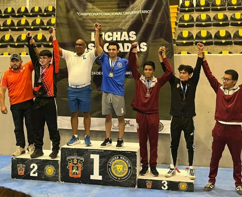Gana la UAT medalla de plata en luchas asociadas en el nacional de la ANUIES