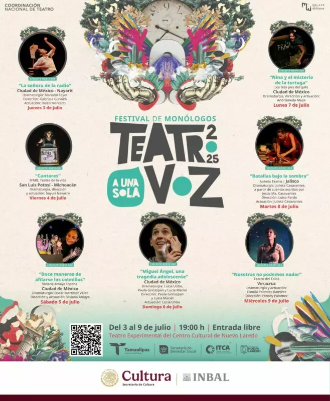 Celebrará Tamaulipas 20 años del programa nacional «Teatro a una sola voz»