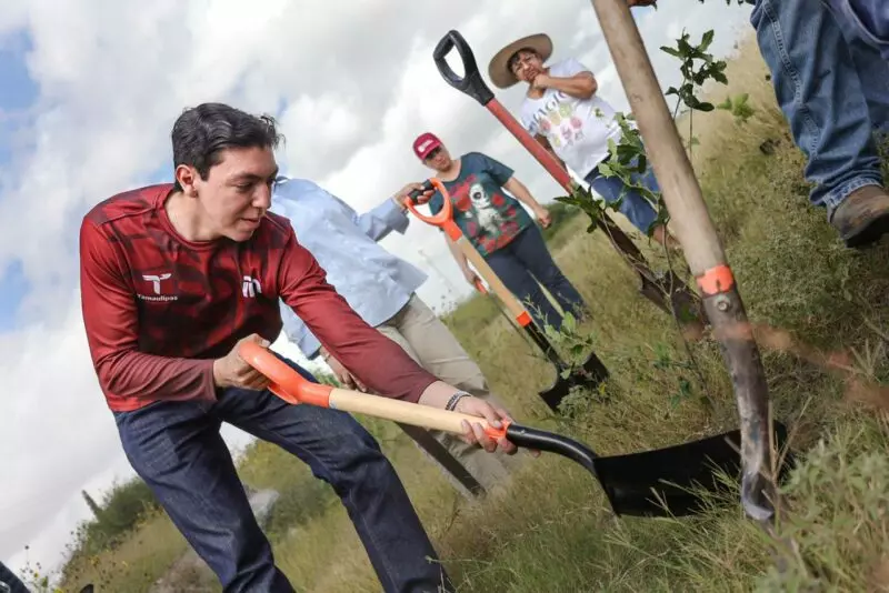 Realiza INJUVE Tamaulipas Segunda Jornada de Reforestación Comunitaria en Valle Hermoso