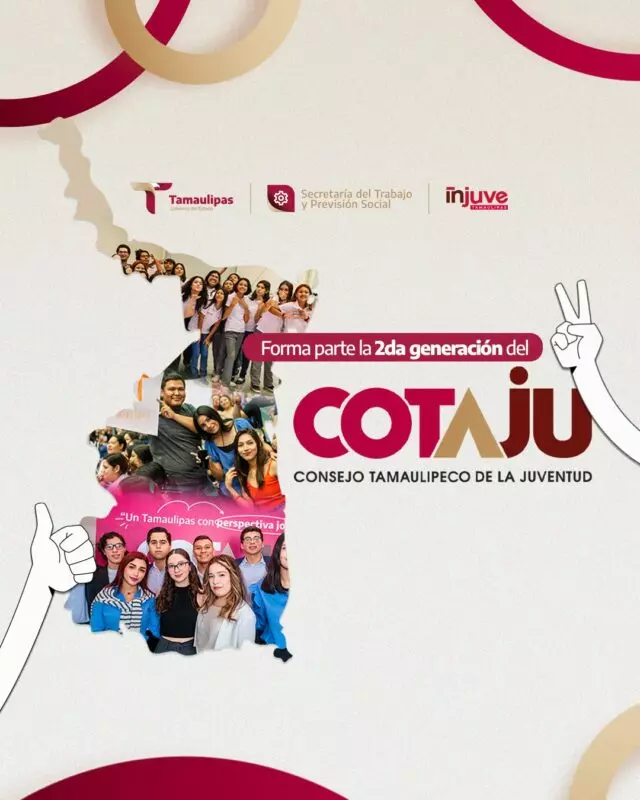 Invita INJUVE Tamaulipas a jóvenes a ser parte del Consejo Tamaulipeco de la Juventud 2025