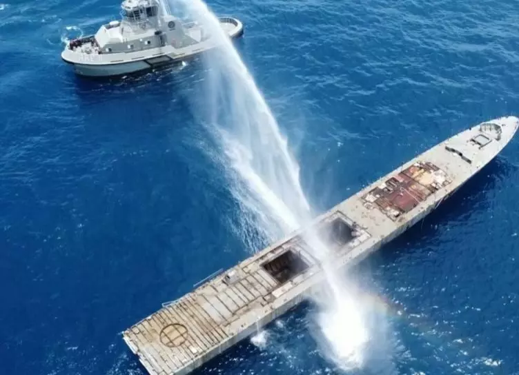 Impulsa Tamaulipas creación de un arrecife artificial con el hundimiento del Ex-Buque “Huracán”