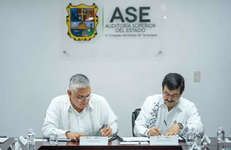 Firman convenio la UAT y la Auditoría Superior del Estado