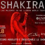 Reafirma Shakira su reinado como la artista  con más fechas en el Estadio GNP Seguros