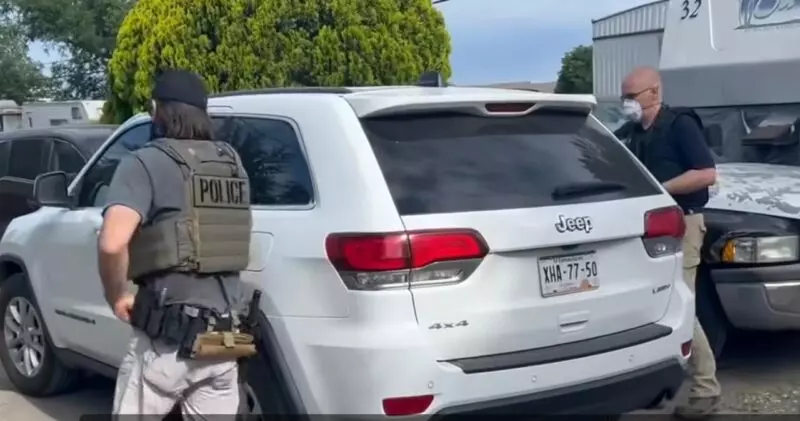 Detectan vehículo con placas de Tamaulipas en redada antimigrantes