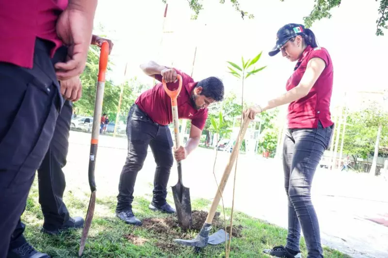 Se suma INJUVE Tamaulipas a las Jornadas Nacionales por la Paz con reforestación en Ciudad Victoria