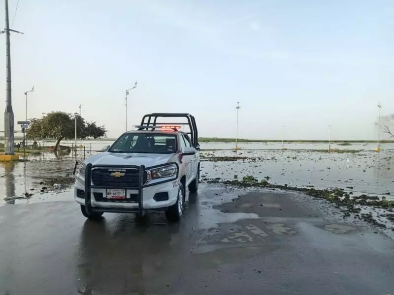 Día y noche, Guardia Estatal mantiene la vigilancia en zonas de riesgo de inundación