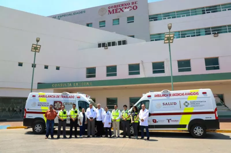 Entrega SST ambulancia al CRUM de la zona sur de Tamaulipas 