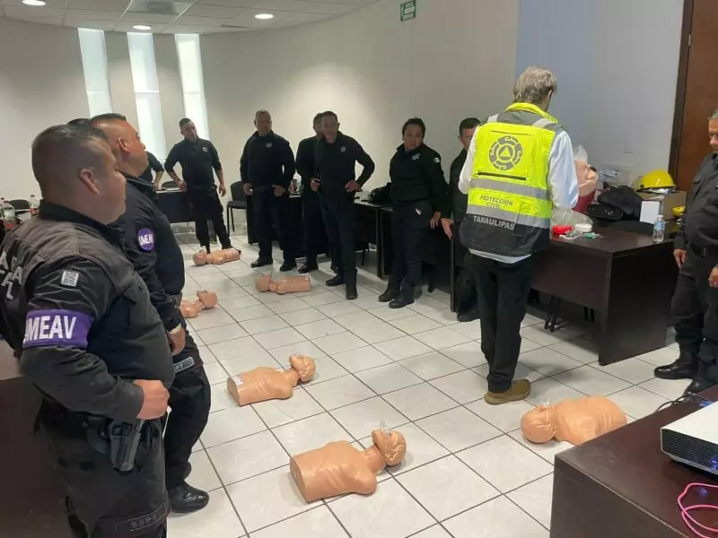 Recibe Guardia Estatal de Género del municipio de El Mante capacitación en primeros auxilios Básicos