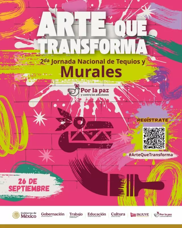 Invita INJUVE a participar en la pinta de murales “Arte que Transforma”
