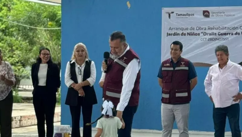 Inicia rehabilitación de infraestructura en el Jardín de Niños “Oralia Guerra de Villarreal”