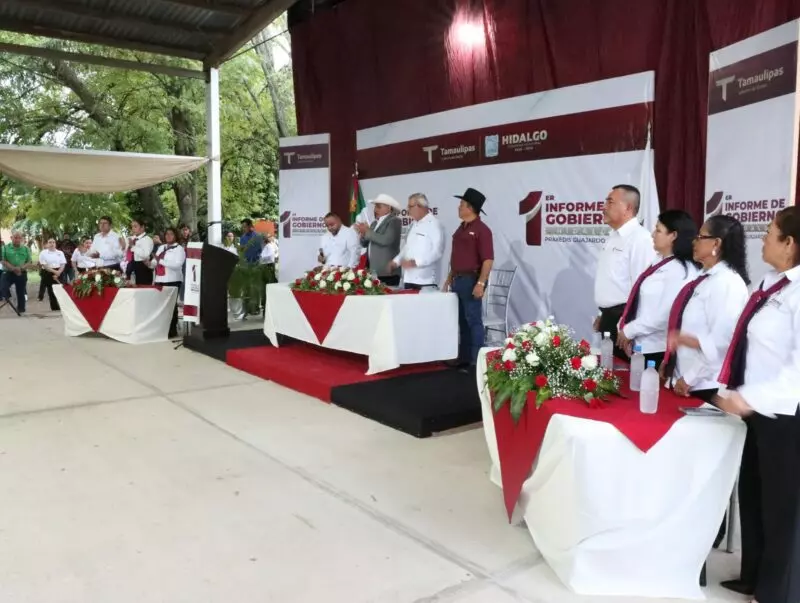 Refrenda Gobierno de Tamaulipas compromiso con la transformación de Hidalgo en su Primer Informe de Gobierno