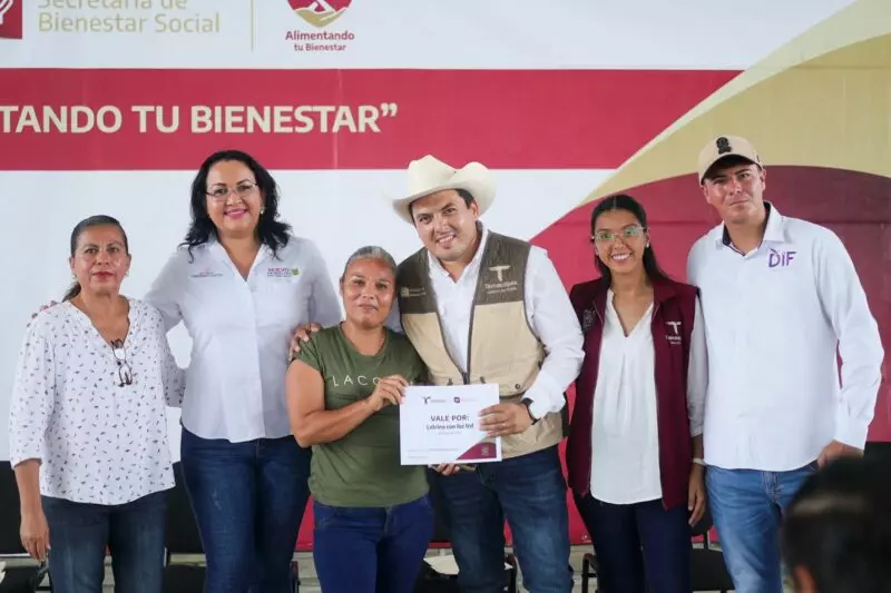 Lleva SEBIEN apoyos a Nuevo Morelos