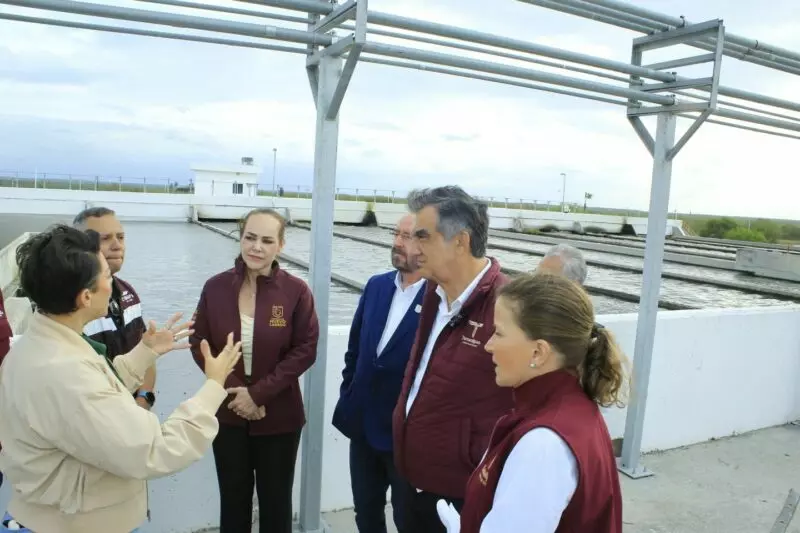 Supervisa Américo rehabilitación de tratadora de aguas residuales en Nuevo Laredo