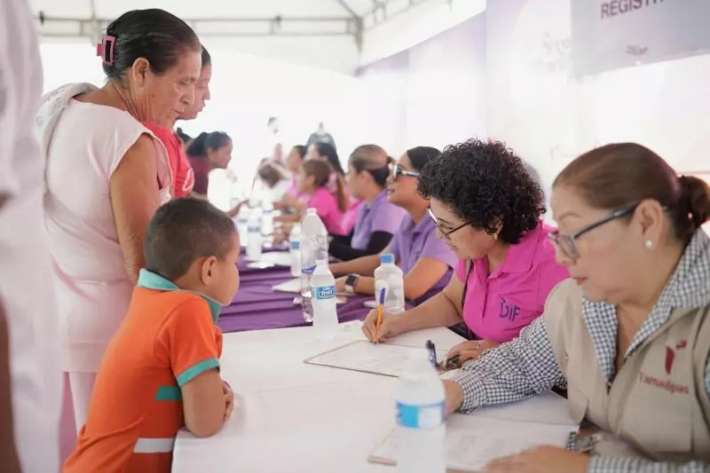 DIF Tamaulipas acerca servicios y apoyos esenciales a comunidades de Aldama