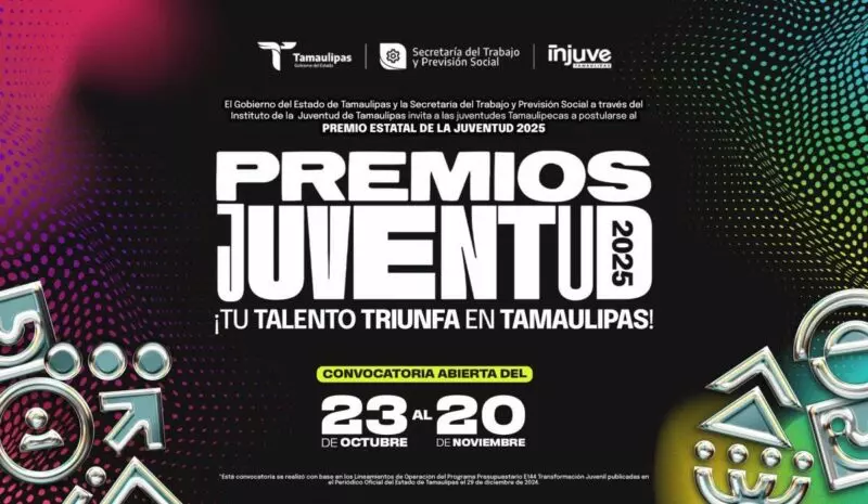 Invitan a participar en la convocatoria del Premio Estatal de la Juventud 2025 y ganar hasta 50 mil