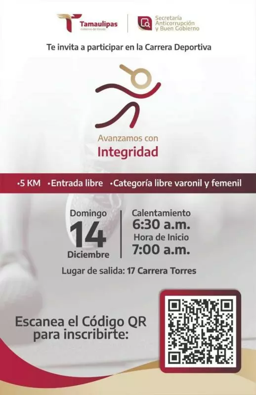 Invita SABG a la carrera deportiva “Avanzamos con Integridad”