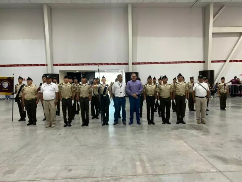 Destaca Bachillerato Militarizado de Reynosa en Primer Concurso Nacional de Bandas de Guerra y Escoltas de Bandera