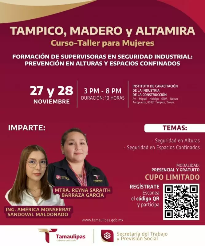 Impulsa STPS formación de mujeres supervisoras en seguridad industrial en la zona sur del estado