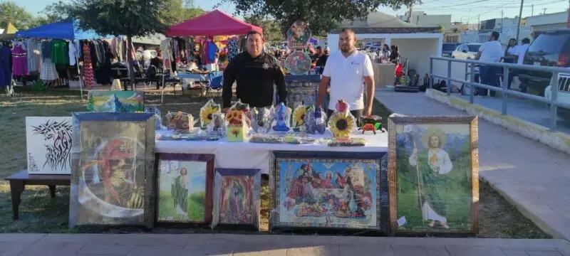 Participan PPLs del CEDES Reynosa en feria de emprendedores con venta de artesanías