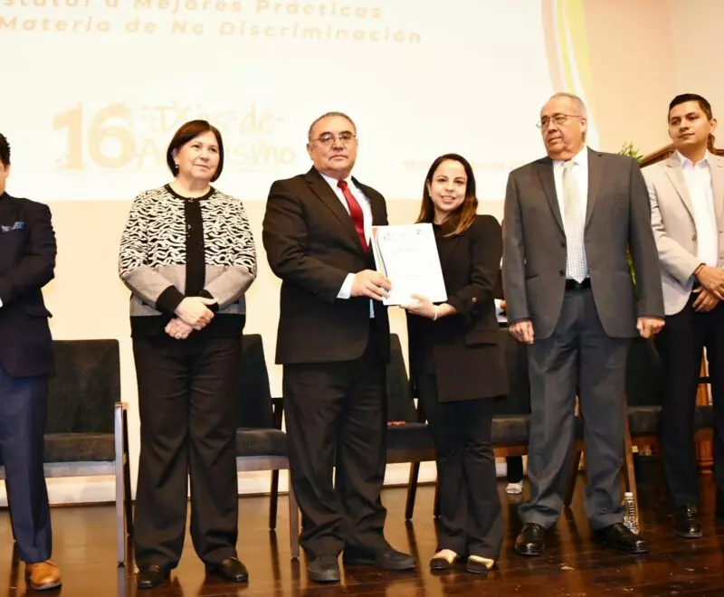Recibe SSPT Reconocimiento Estatal a Mejores Prácticas en Materia de No Discriminación